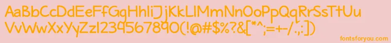 MaritimeTropicalNeueDsbold Font – Orange Fonts on Pink Background