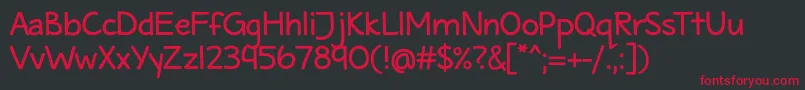 MaritimeTropicalNeueDsbold Font – Red Fonts on Black Background