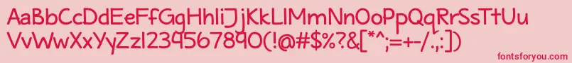 MaritimeTropicalNeueDsbold Font – Red Fonts on Pink Background