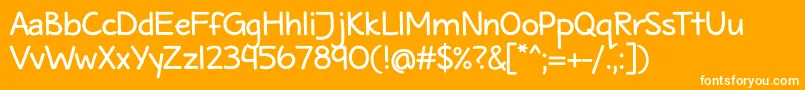 MaritimeTropicalNeueDsbold Font – White Fonts on Orange Background