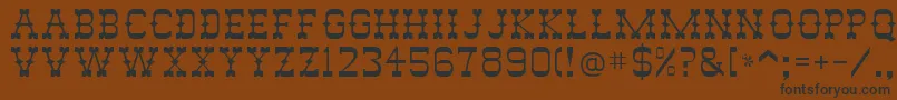 Abilene Font – Black Fonts on Brown Background
