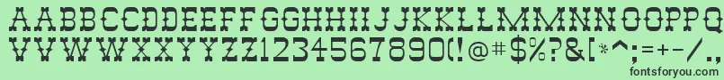 Abilene Font – Black Fonts on Green Background