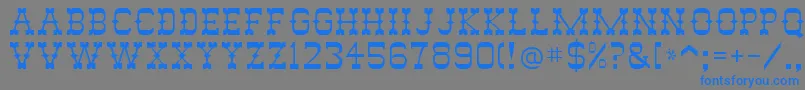 Abilene Font – Blue Fonts on Gray Background