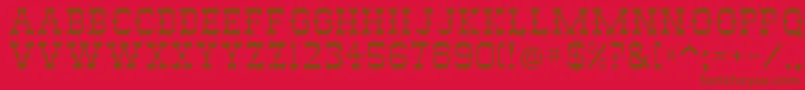 Abilene Font – Brown Fonts on Red Background