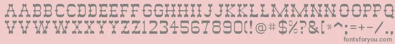Abilene Font – Gray Fonts on Pink Background
