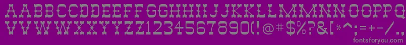 Abilene Font – Gray Fonts on Purple Background