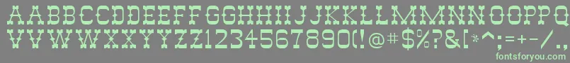 Abilene Font – Green Fonts on Gray Background