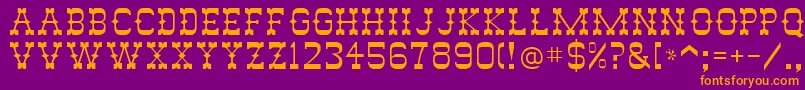 Abilene Font – Orange Fonts on Purple Background