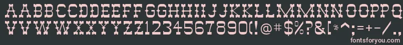 Abilene Font – Pink Fonts on Black Background