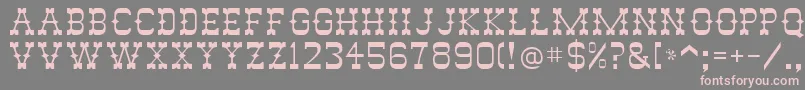 Abilene Font – Pink Fonts on Gray Background