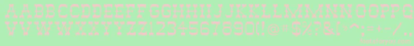 Abilene Font – Pink Fonts on Green Background