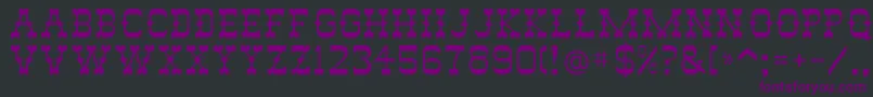 Abilene Font – Purple Fonts on Black Background