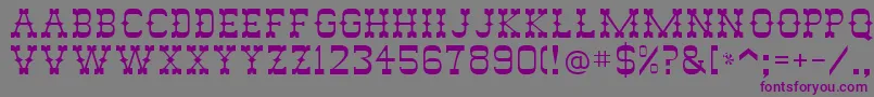 Abilene-Schriftart – Violette Schriften auf grauem Hintergrund
