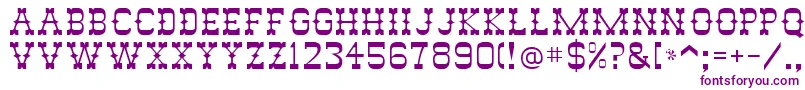 Abilene Font – Purple Fonts on White Background