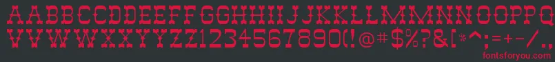 Abilene Font – Red Fonts on Black Background