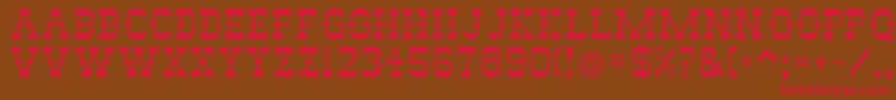 Abilene Font – Red Fonts on Brown Background