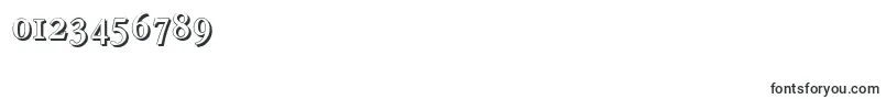 FranciscoshadowMediumRegular-Schriftart – Schriften für Zahlen und Nummern