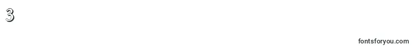 FranciscoshadowMediumRegular Font – Fonts for Digit 3