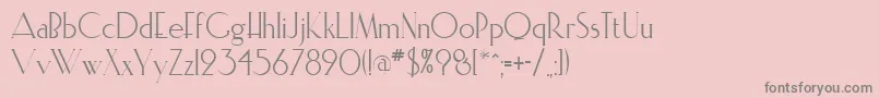 ElisiaRegular-Schriftart – Graue Schriften auf rosa Hintergrund