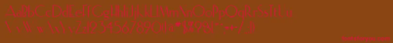 ElisiaRegular Font – Red Fonts on Brown Background