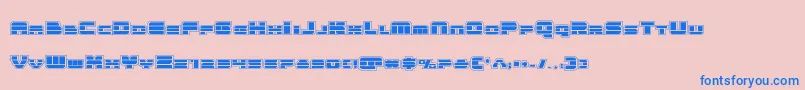 Quickenacad Font – Blue Fonts on Pink Background