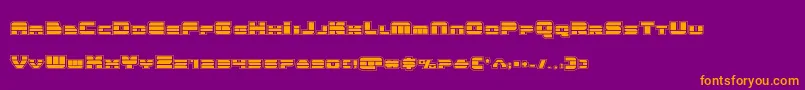 Quickenacad Font – Orange Fonts on Purple Background