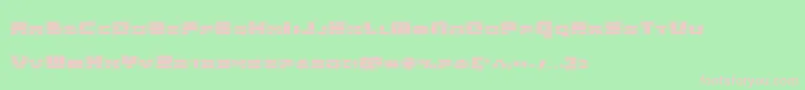 Quickenacad Font – Pink Fonts on Green Background