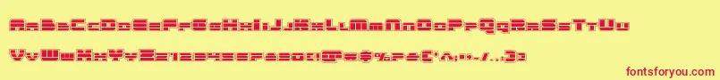 Quickenacad Font – Red Fonts on Yellow Background