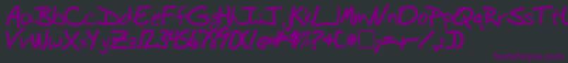 BudhandBold Font – Purple Fonts on Black Background