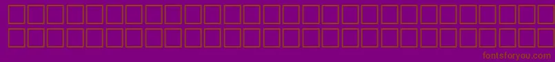Police TechsymbolsRegular – polices brunes sur fond violet