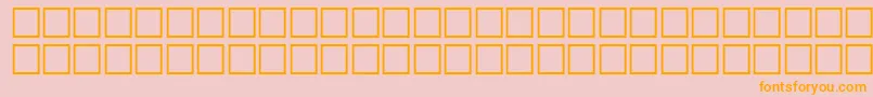 Police TechsymbolsRegular – polices orange sur fond rose