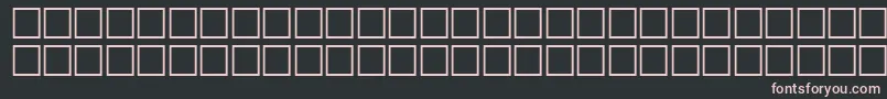 Police TechsymbolsRegular – polices roses sur fond noir