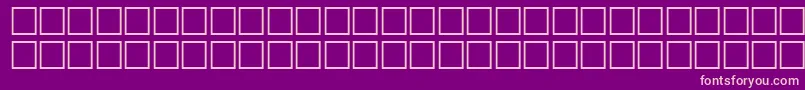 Czcionka TechsymbolsRegular – różowe czcionki na fioletowym tle