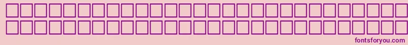 TechsymbolsRegular-Schriftart – Violette Schriften auf rosa Hintergrund