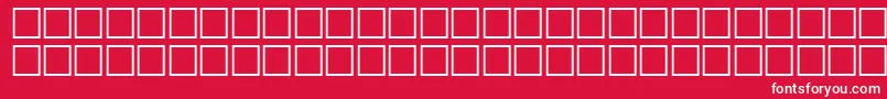 TechsymbolsRegular Font – White Fonts on Red Background