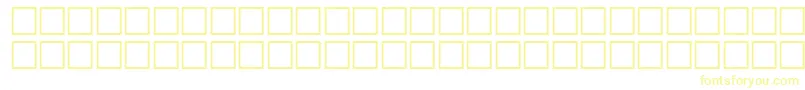 Police TechsymbolsRegular – polices jaunes sur fond blanc