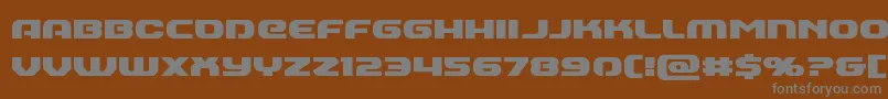 フォントAnnapolis – 茶色の背景に灰色の文字