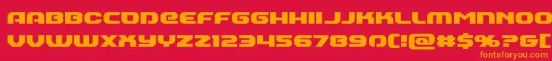 Annapolis Font – Orange Fonts on Red Background