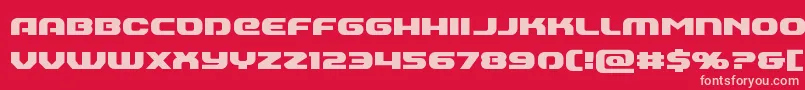 Annapolis Font – Pink Fonts on Red Background