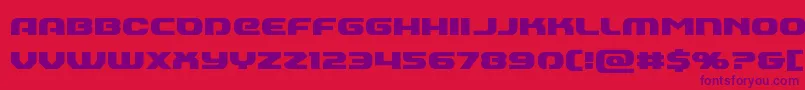 Annapolis Font – Purple Fonts on Red Background