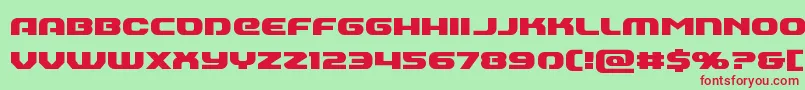 Annapolis Font – Red Fonts on Green Background