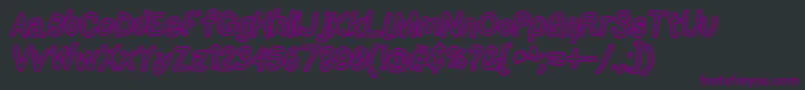 Applestormxbdoutita Font – Purple Fonts on Black Background