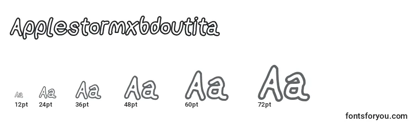 Applestormxbdoutita Font Sizes