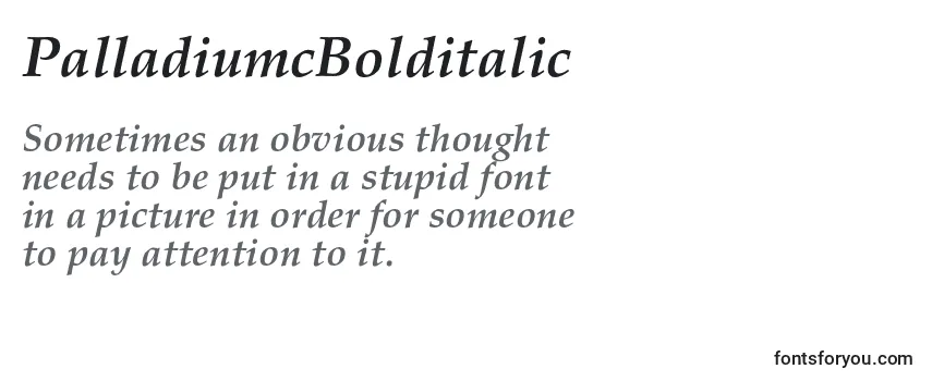 PalladiumcBolditalic Font