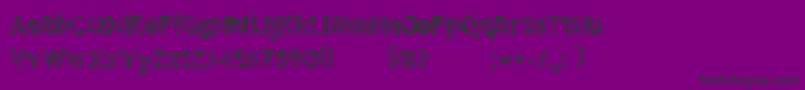 RefletГ‰lectrik Font – Black Fonts on Purple Background