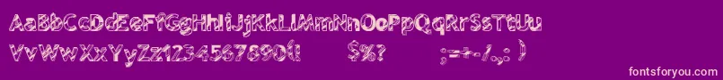 RefletГ‰lectrik Font – Pink Fonts on Purple Background
