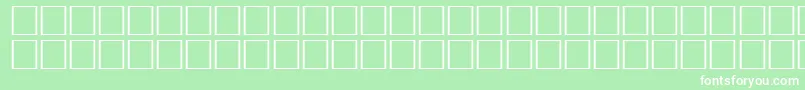 IdeaRegular Font – White Fonts on Green Background