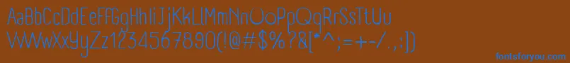Подробнее о шрифте PanforteLight Шрифт PanforteLight – синие шрифты на коричневом фоне