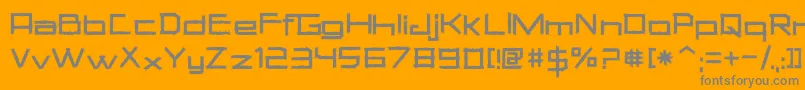 SquareChalk Font – Gray Fonts on Orange Background