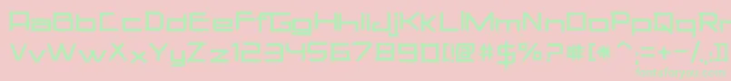 SquareChalk Font – Green Fonts on Pink Background